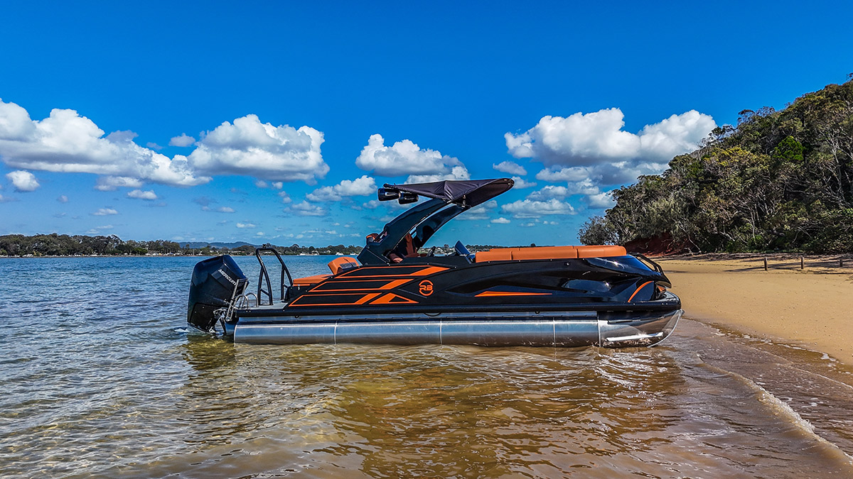 Orange Boat side on